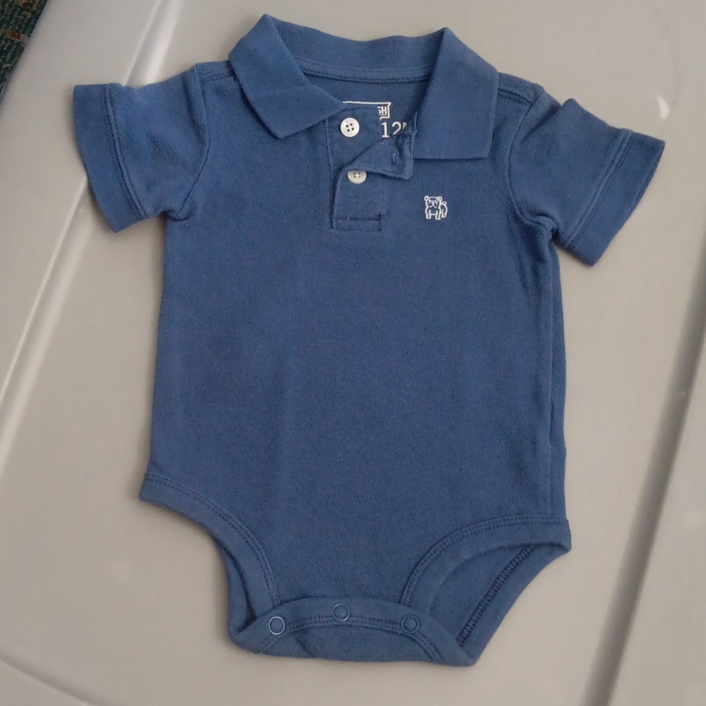 OshKosh blue pique polo shirt